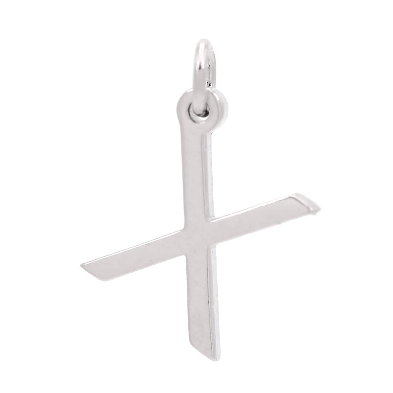12 Pack: Sterling Silver Alphabet Charm by Bead Landing™